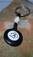 Om Schl�sselanh�nger Tibet Yakbone Amulett Tibet Yoga