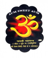  Om Mantra Aufkleber ca 12,5cm  aus Indien