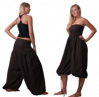 2in1 Overall Aladinhose Pluderhose Haremshose Hippie Goa Psy Catsuit