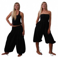 2in1 Overall Aladinhose Pluderhose Haremshose Hippie Goa Psy Catsuit