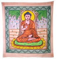 Tagesdecke Wandbehang Buddha Tibet Dekotuch Goa Tuch 