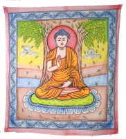 Tagesdecke Wandbehang Buddha Tibet Dekotuch Goa Tuch 