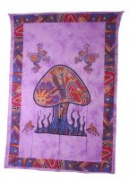 Tagesdecke Wandbehang Magic Mushroom Tuch Pilze 