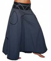 Psy Schlaghose Hosenrock Hippie Goa Boho Baumwoll Hose 