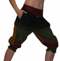 Kurze Ethno Haremshose Ballonhose Aladinhose Pluderhose Hippie Goa 