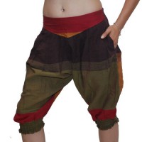 Kurze Ethno Haremshose Ballonhose Aladinhose Pluderhose Hippie Goa 