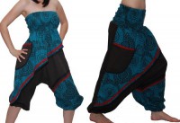 2in1 Overall Aladinhose Pluderhose Haremshose Hippie Goa Psy Catsuit
