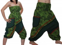 2in1 Overall Aladinhose Pluderhose Haremshose Hippie Goa Psy Catsuit
