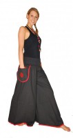 Psy Goa Hippie Hose Baumwoll Schlaghose Boho Hosenrock 