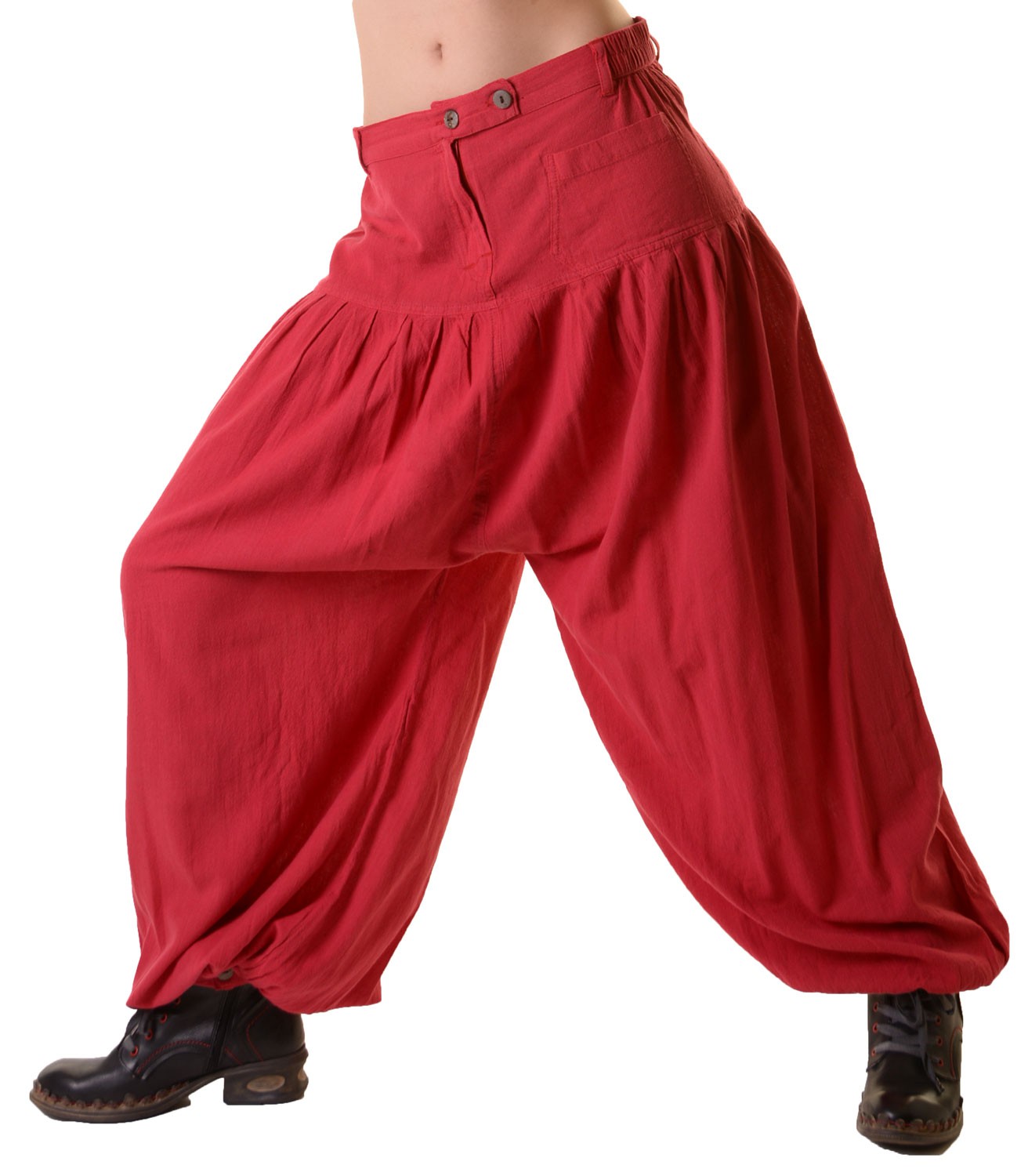 Unisex Cotton Pants Hippie Medieval Parachute Pants