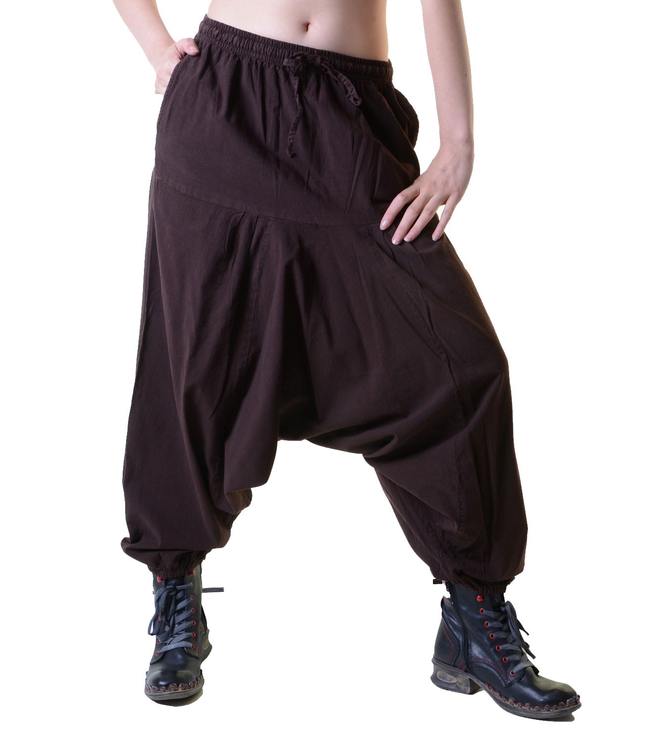 Cihdmfb Haremshose Damen - Vintage Druck Pumphose Mit Elastischer Taille Für Sommer & Yoga